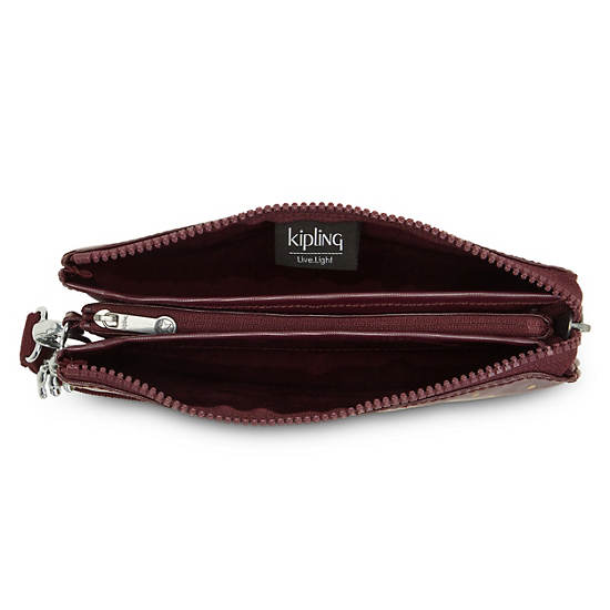 Bolsas Kipling Creativity Extra Large Metallic Wristlet Vino | MX 2066SG